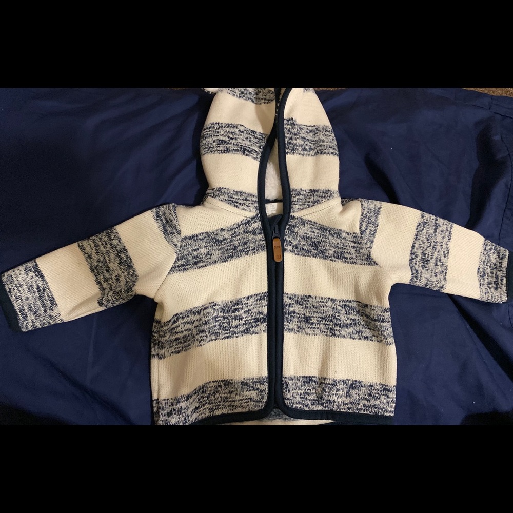 Striped Navy Hoodie